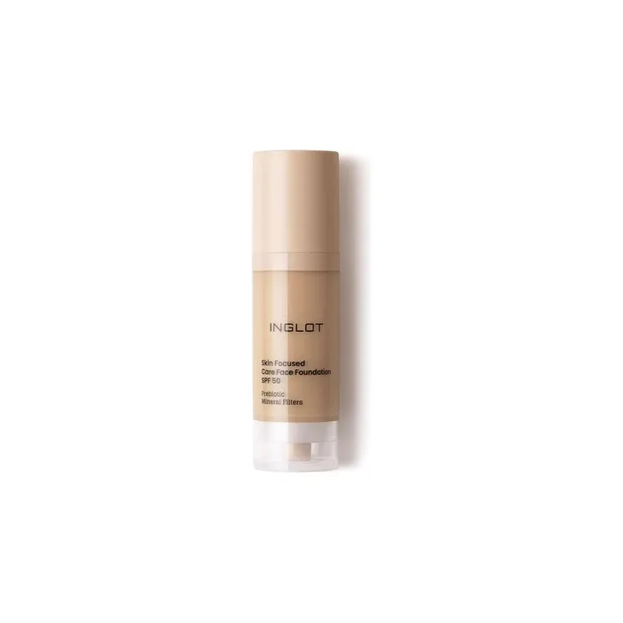 Inglot Skin Focused Care Face Foundation Spf 50+ 308 Medium Olive