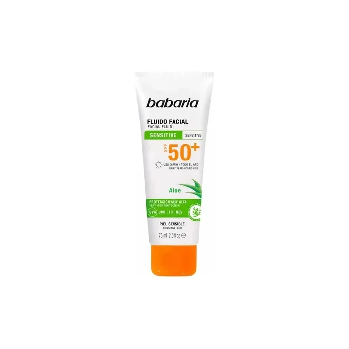 Babaria Facial Fluid Sensitive Skin Spf 50 75ml