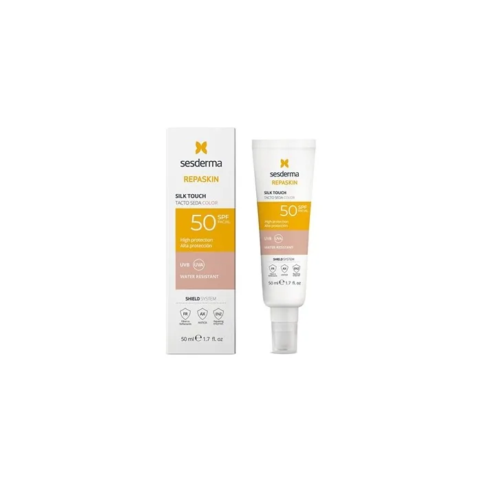 Sesderma Tinted Facial Sunscreen Spf 50 Repaskin Silk Touch Color 50 Ml