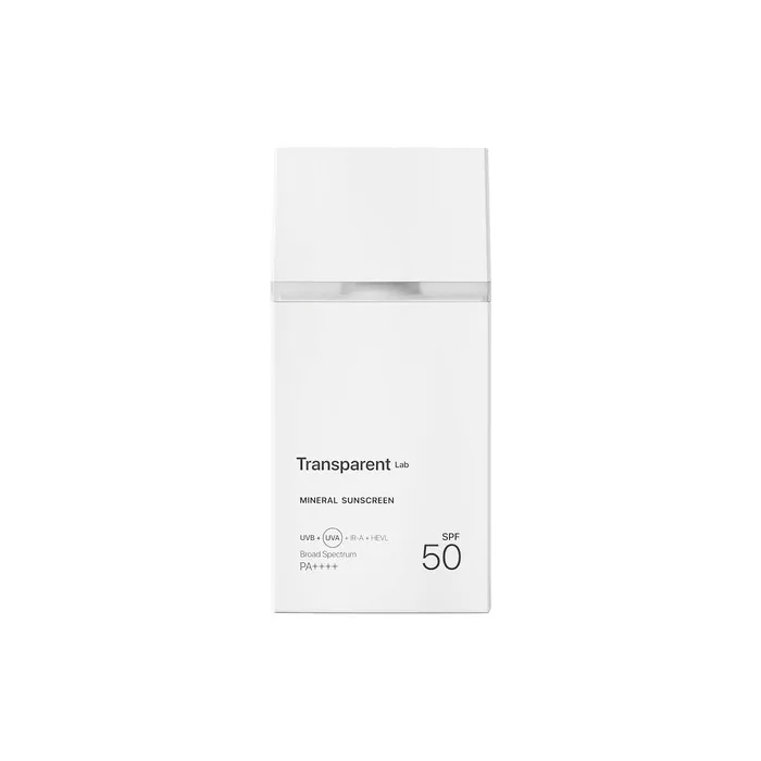 Transparent Lab Mineral Sunscreen - Sun Protection with Physical Filters