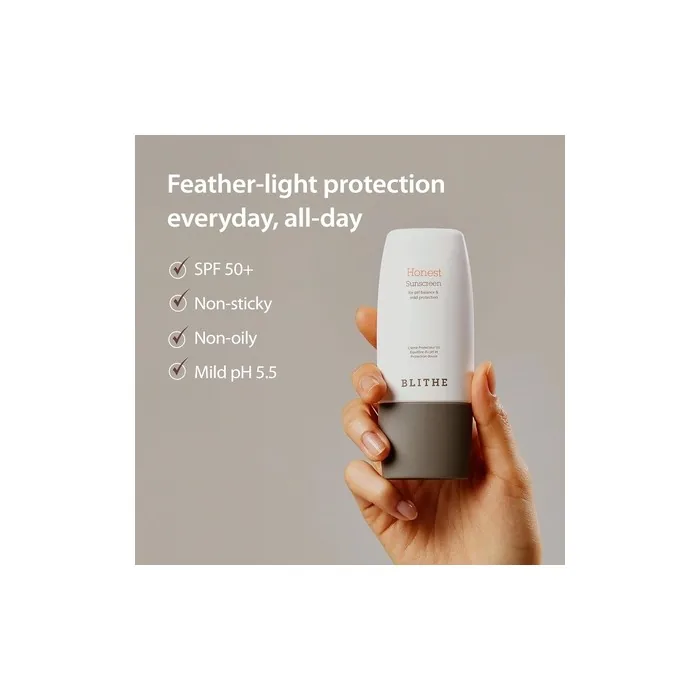 Blithe Honest Sunscreen SPF 50 PA Lightweight Face Sunscreen
