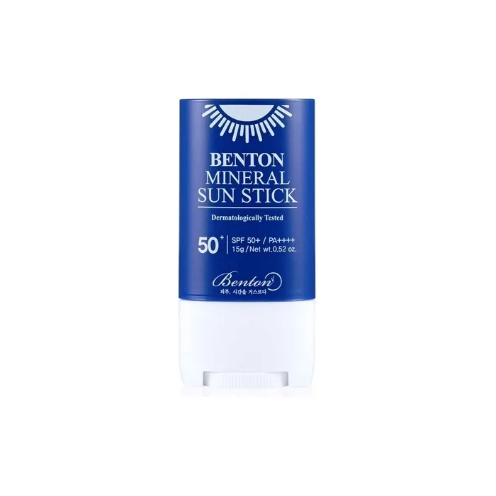 Benton Mineral Sun Stick SPF50 PA++++ 15g Vegan No White Cast UV Protection Family Safety Hypoallergenic Soft Smooth Finish Face Body Korean