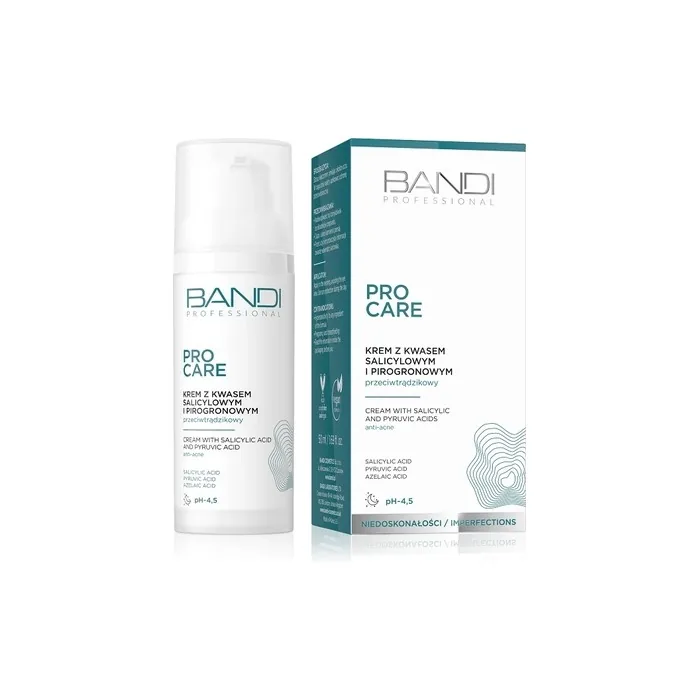 Cream with salicylic and pyruvic acids anti-acne