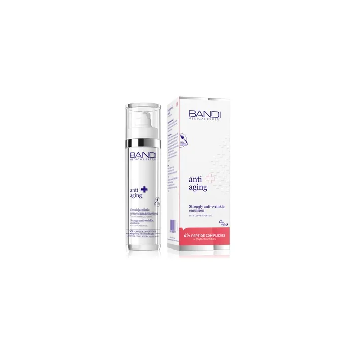 Strongly anti-wrinkle emulsion with copper peptide