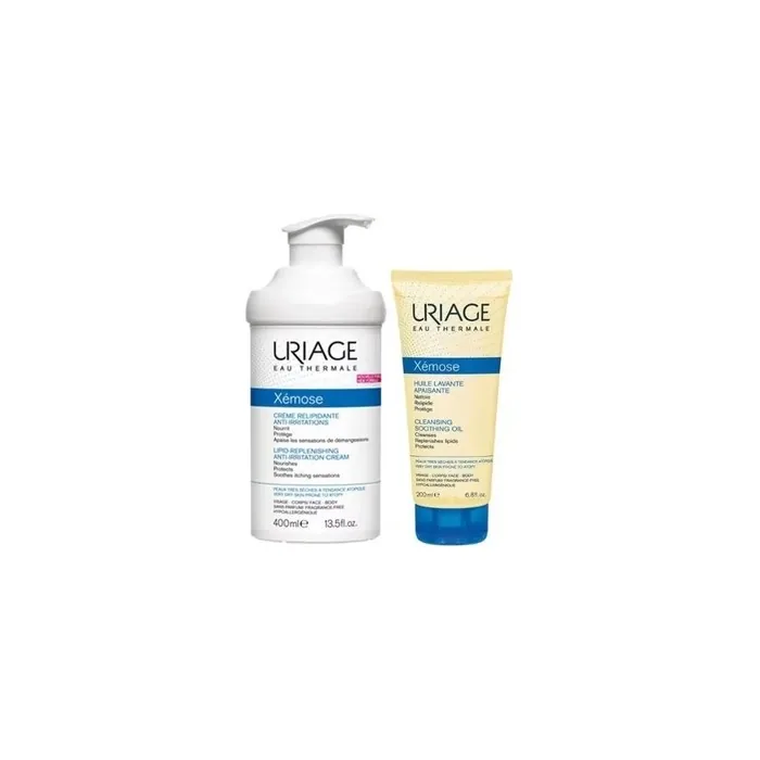 Uriage Uriage Xmose Lipo Replenishing Anti Irritation Cream 500ml Set 2 Pieces