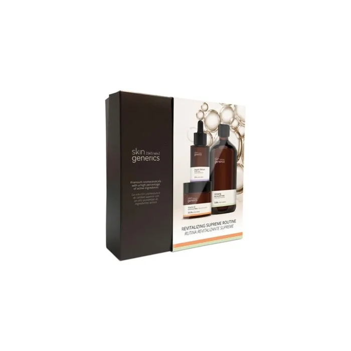 Skin Generics Revitalizing Routine Supreme Unisex Cosmetics Set 3 Pieces