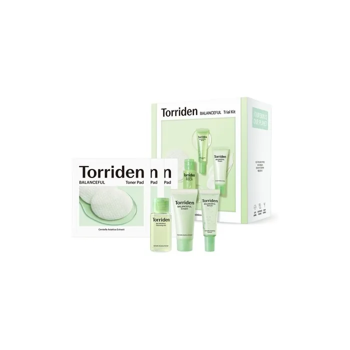 Torriden Balanceful Cica Trial Kit 5D Cica Infused Daily Skincare 4 Step