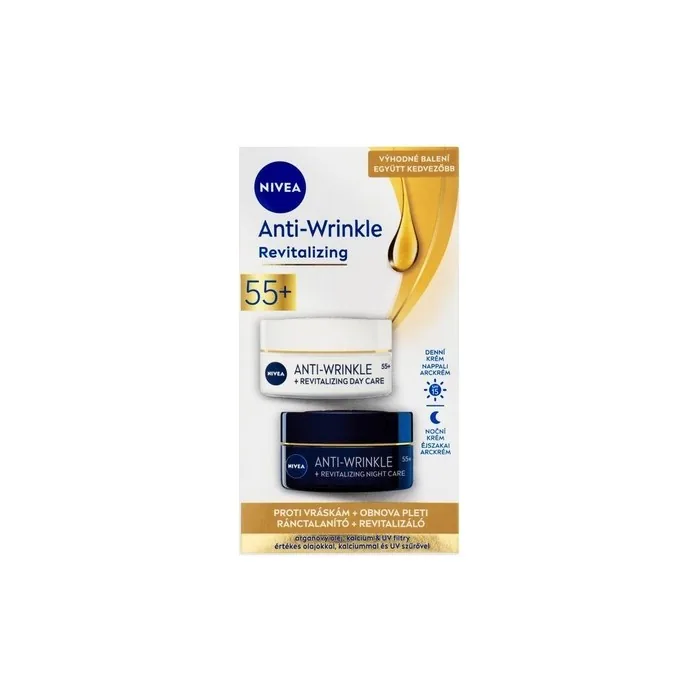 Nivea 55 Antiwrinkle Revitalizing Duopack Skin Care Gift Set