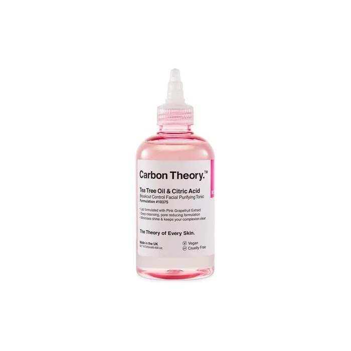 Carbon Theory Tea Tree Oil and Citric Facial Tonic with Pink Grapefruit 250ml