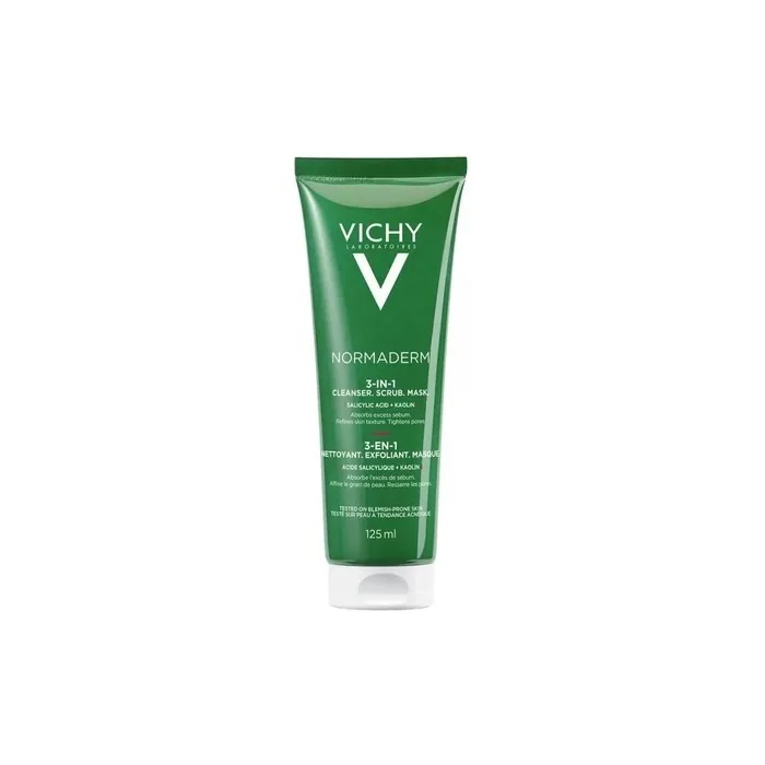 Vichy Normaderm 3-In-1 Cleanser Peeling Mask 125ml