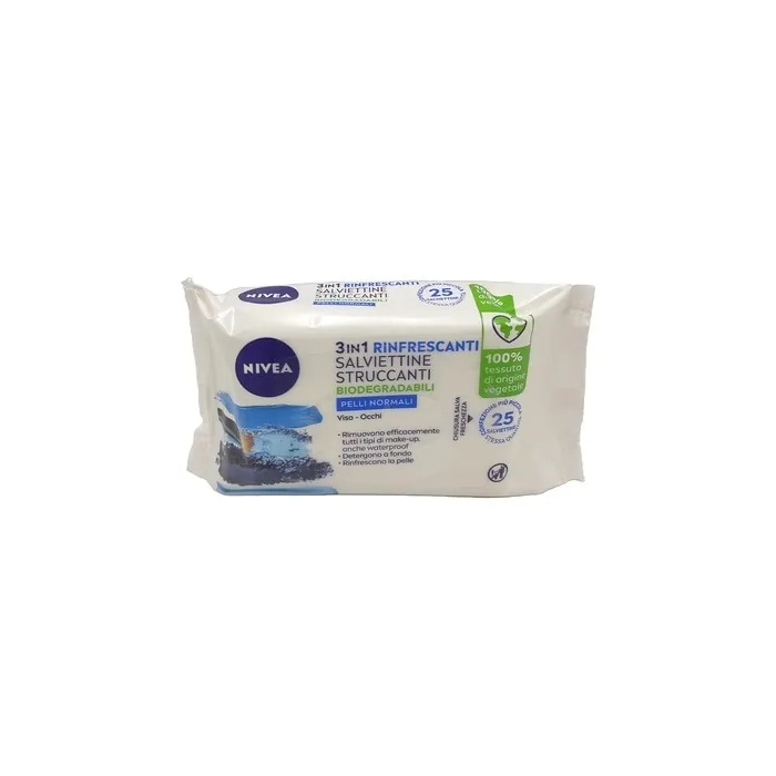 NIVEA Normal Skin Facial Cleansing Wipes 25 Pieces
