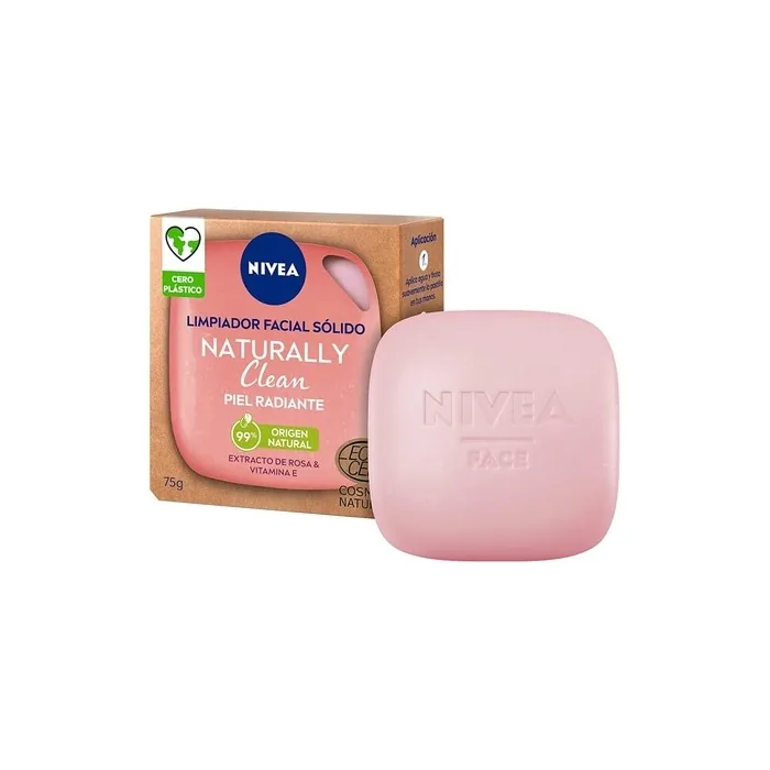 Nivea Naturally Clean Radiant Skin Solid Facial Cleanser 75g