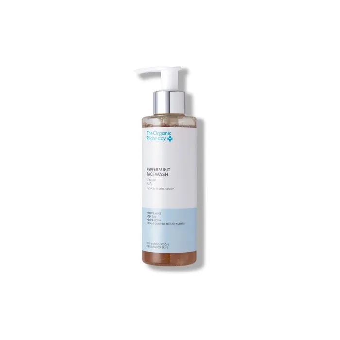 The Organic Pharmacy Peppermint Face Wash 200ml Cleanse And Balance