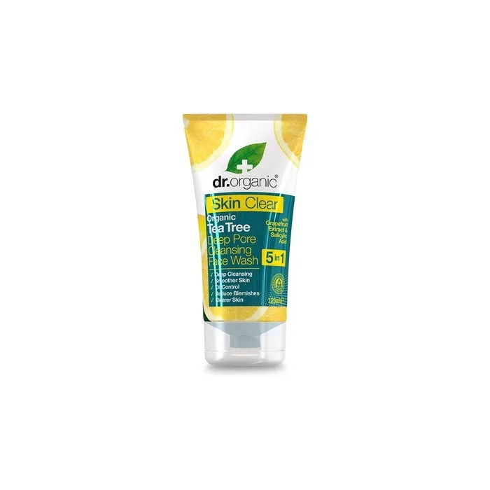 Dr. Organic Skin Clear Tea Tree Deep Pore Cleansing Face Wash