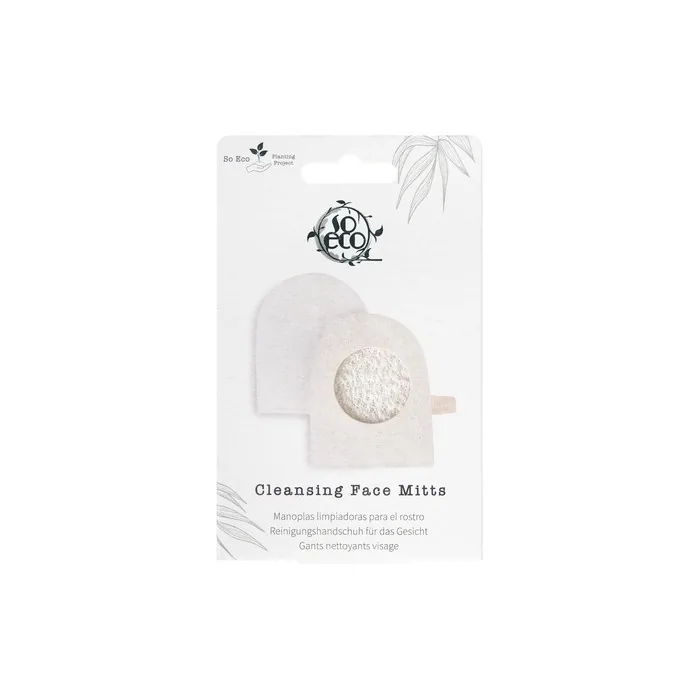 So Eco Cleansing Face Mitts White