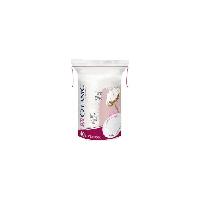 Cleanic Round Cosmetic Pads 40 Pieces