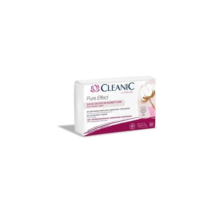 Cleanic Pure Effect Cosmetic Dry Wipes 50pcs