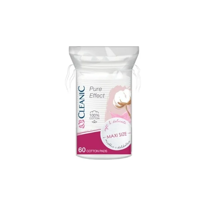CLEANIC Oval Cosmetic Cotton Pads 60 Pieces