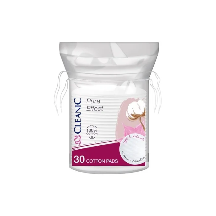 Harper Cleanic Pure Effect Cosmetic Pads 30 Pieces Round