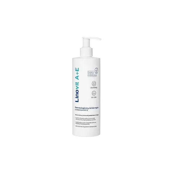 Zioolek Linovit Ae Dermatological Cleansing Gel With Vitamins A And E 400ml