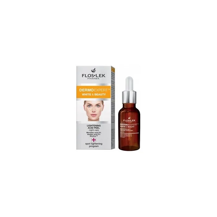 Floslek Dermoexpert White & Beauty Brightening Night Acid Peeling 30ml