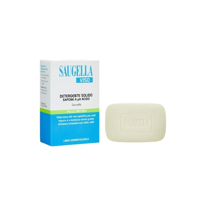Saugella Face Cleanser with Sulfur for Impure Skin and Oily Tendency 100g