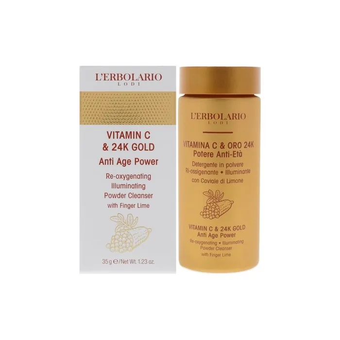 Lerbolario Vitamin C and 24k Gold Anti-Age Power Cleanser for Women 1.23oz