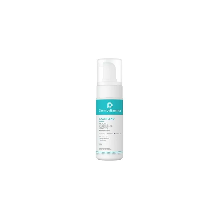 Dermovitamina Calmilene Soothing Cleansing Mousse For Sensitive Skin With Citrus Scent And B3 B5 And Bisabolol 150ml