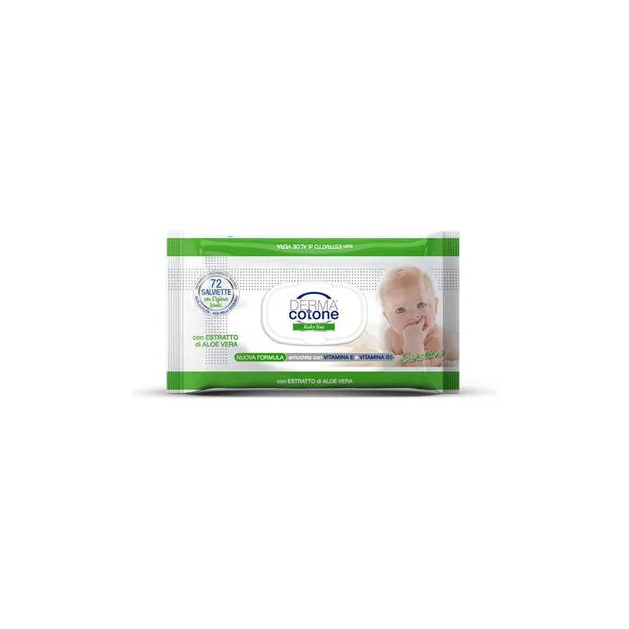 Dermacotone Aloe Vera Wipes 72 Pieces