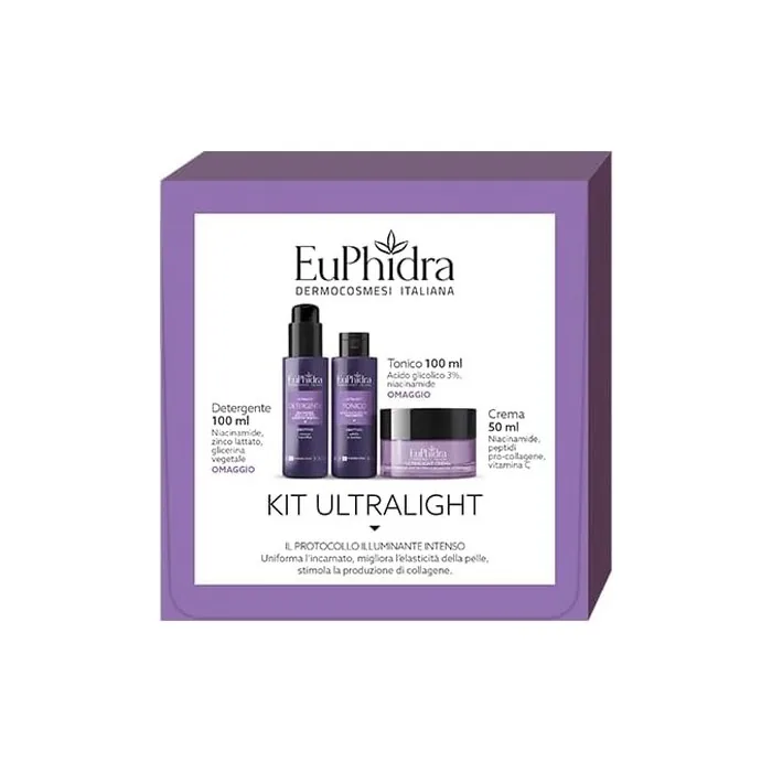 Euphidra Ultralight Cleanser Kit 100ml Tonic 100ml Cream 50ml