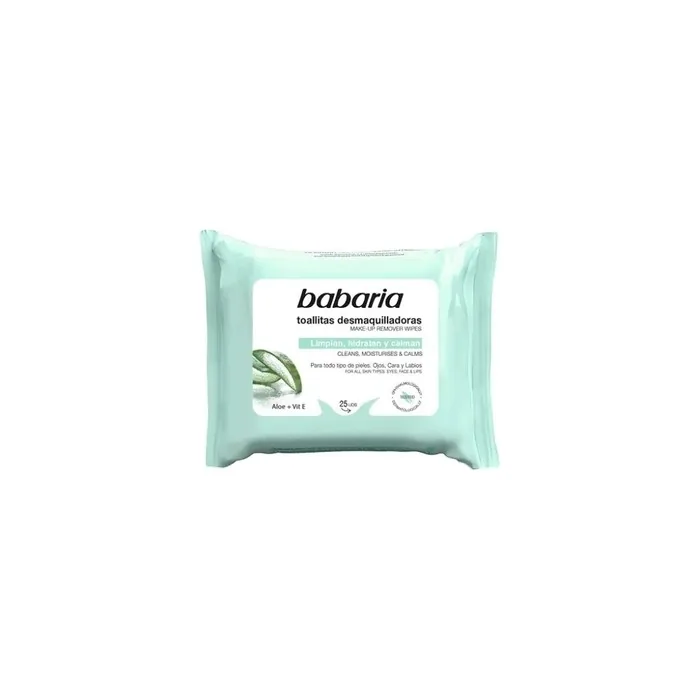 Babaria Aloe Vera Facial Cleansing Wipes 25 Units
