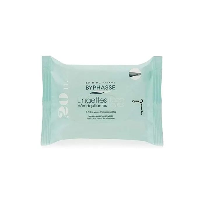 Makeup Remover Wipes with Aloe Vera for Sensitive Skin 20 Count