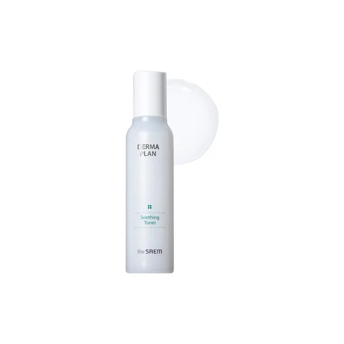 The SAEM Derma Plan Soothing Toner 155ml 5.24oz - Beta Glucan Soothing and Hydrating Toner for Sensitive Skin Vegan and Hypoallergenic Skin Care