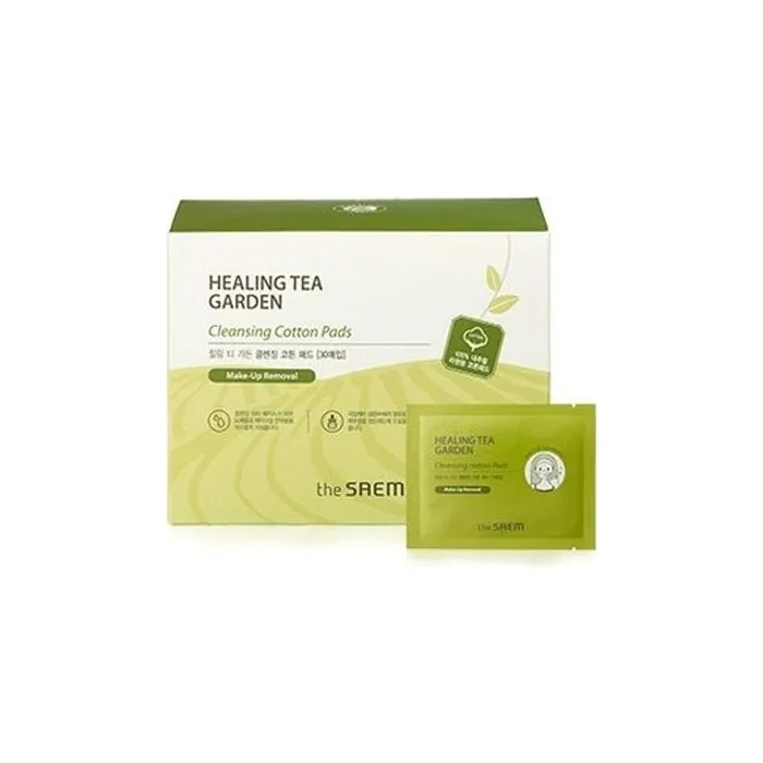 THE SAEM Healing Tea Garden Green Tea Cleansing Cotton Pads