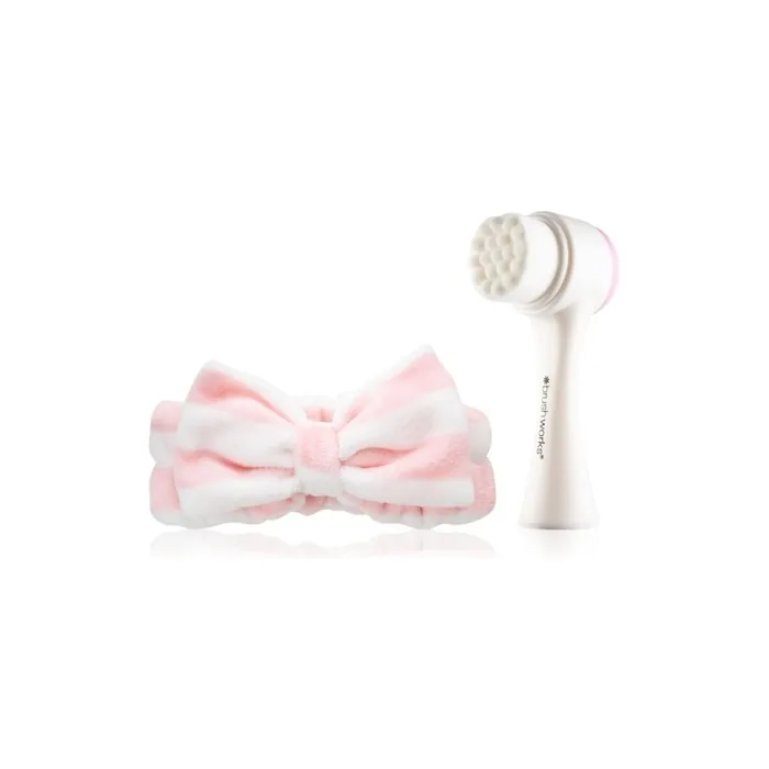 Brushworks Luxury Facial Cleansing Brush & Headband Set For Skin Cleansing