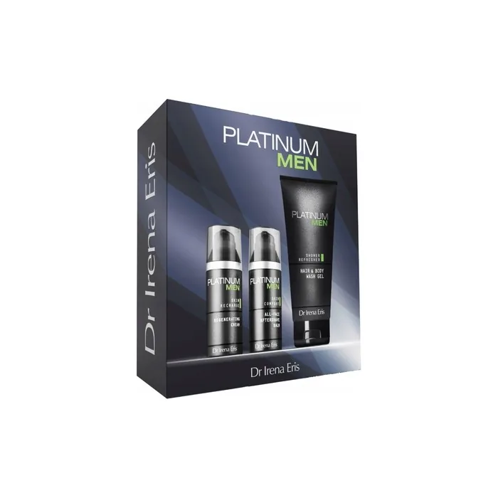Dr Irena Eris Platinum Men Set For Men Face Cream 50 Ml + After Shave Balm 50 Ml + Cleansing Gel 200 Ml