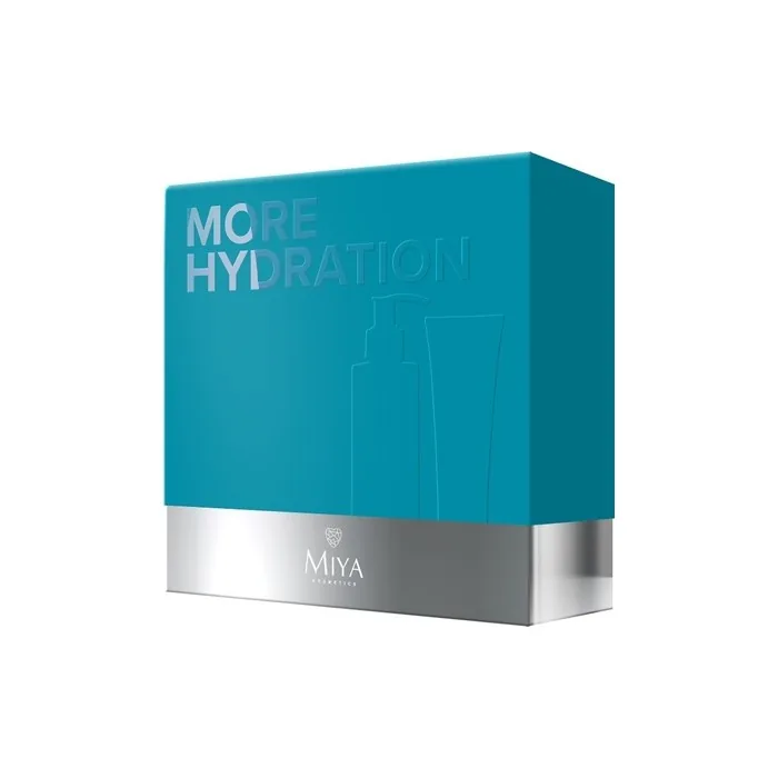 Miya Moisture Glow Gift Set Face Wash Gel 140ml Moisturizing Cream 75ml