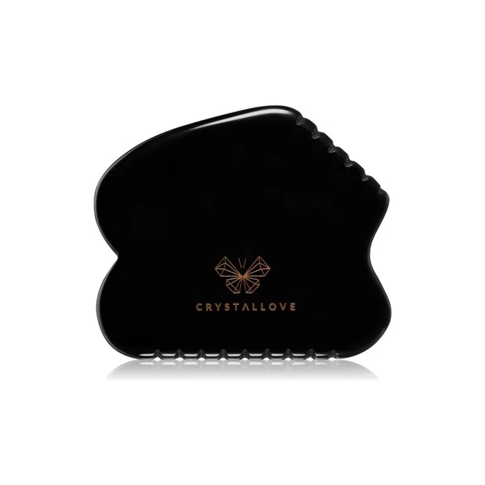 Crystallove Black Obsidian Contour Gua Sha 1 Piece