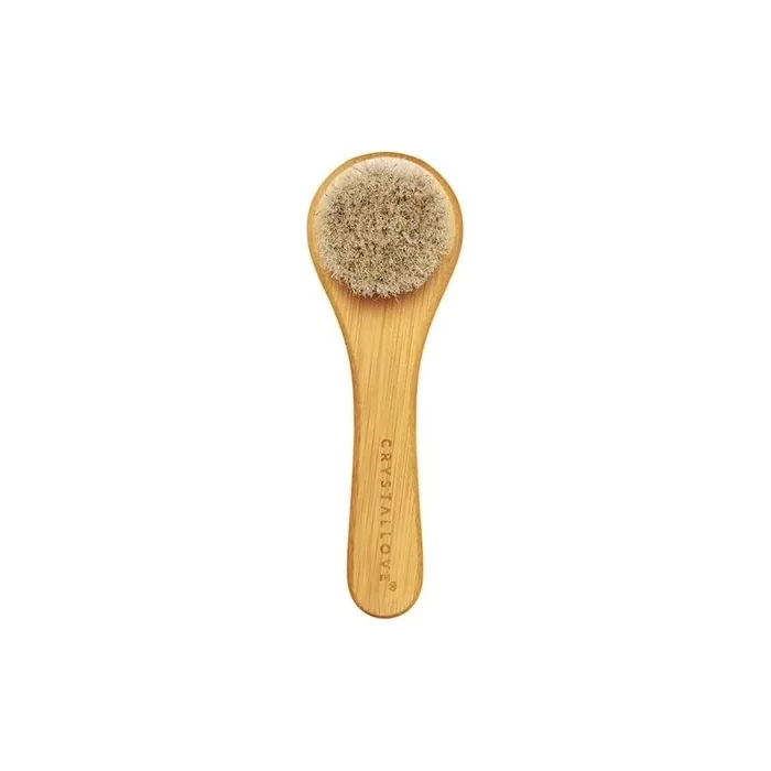 Crystallove Bamboo Massage Brush For Face Neck Dcollet And Bust