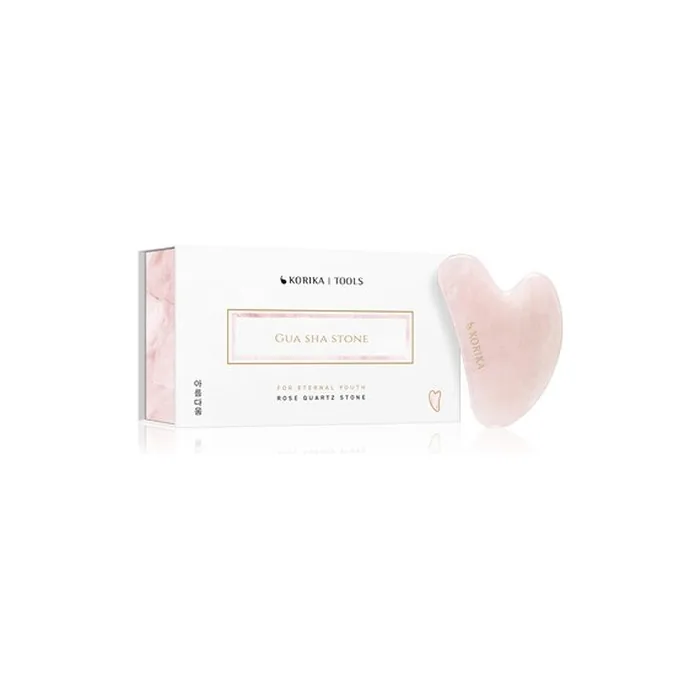 KORIKA Gua Sha Stone Pink Rose Quartz Massage Tool