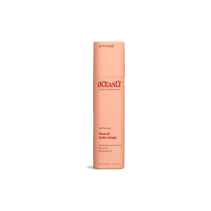 ATTITUDE Oceanly Face Oil Stick EWG Verified Plant and Mineral-Based Ingredients Vegan Skin Care Products PHYTO OIL Unscented 30 grams