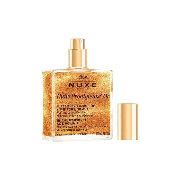 Nuxe Huile Prodigieuse Golden Shimmer Face Body And Hair Oil 100 Ml