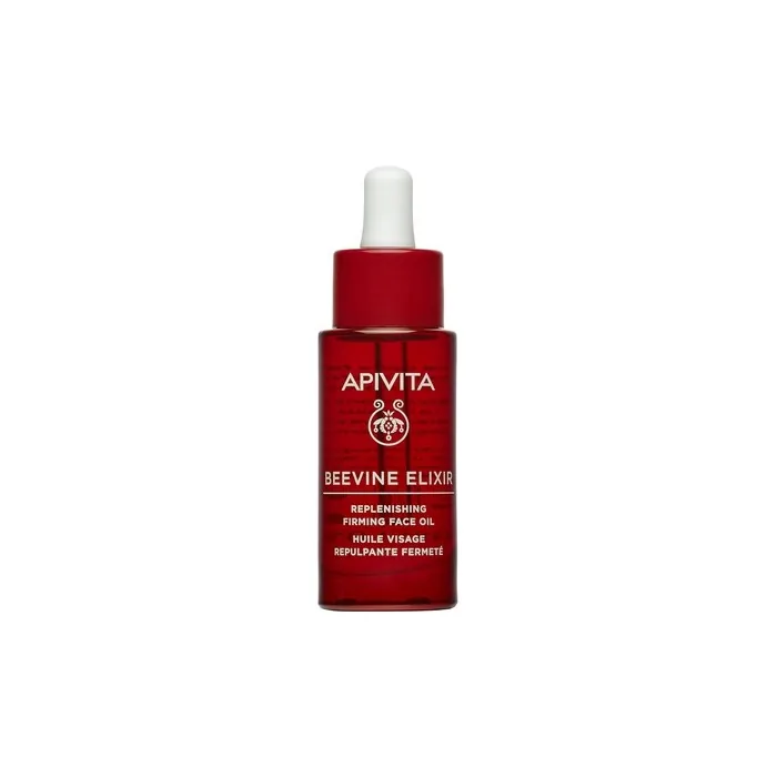 Apivita Beevine Elixir Replenishing Firming Face Oil with Propolis and Grape Seed Oils 1.01 oz
