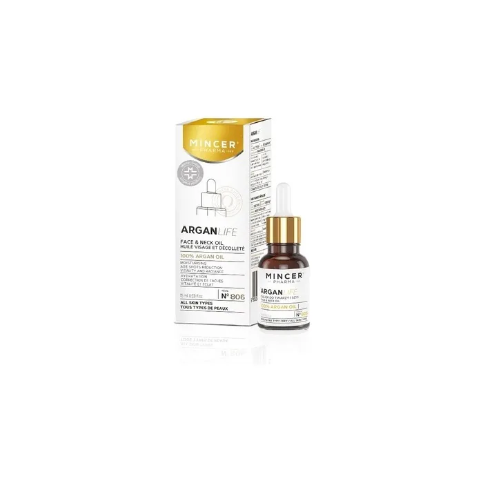Mincer Pharma Argan Life Face And Neck Oil No.806 15ml