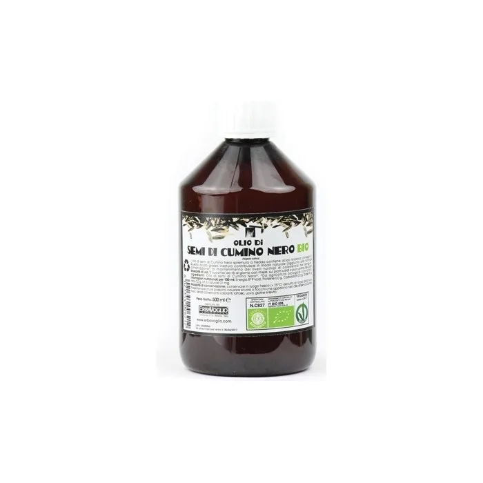 Erbavoglio Organic Black Cumin Seed Oil 500ml