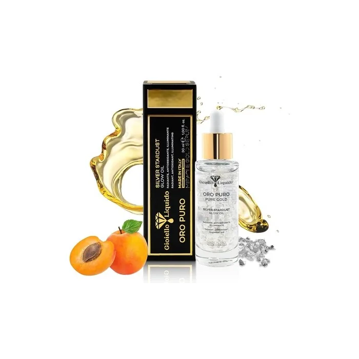 Silver Stardust Glow Oil Nourishing Face Oil with Pure Silver and Concentrated Oils Ideal for Dermaroller Moisturizing Face Oil 30ml