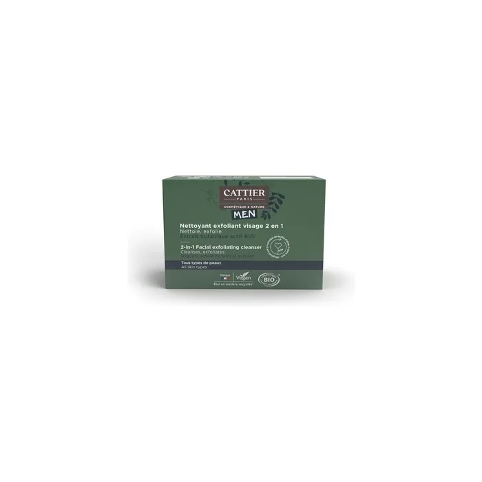 Cattier Men Exfoliating Cleanser 2-in-1 Organic for All