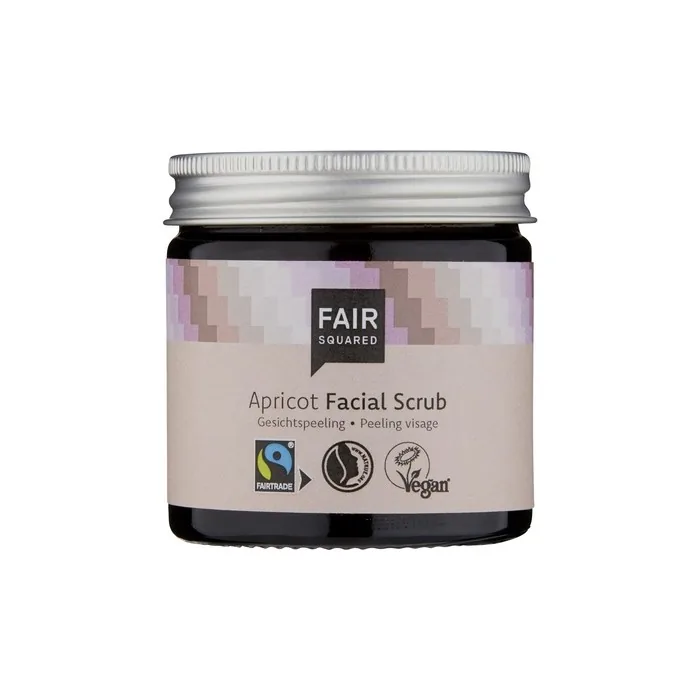 Fair Squared Facial Scrub 50ml Apricot With Fairtrade Apricot Kernel Oil Vegan