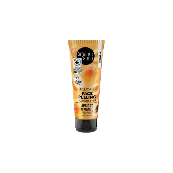 Natura Siberica Organic Shop Apricot Delicate Peeling Facial For Dry Skin 75ml