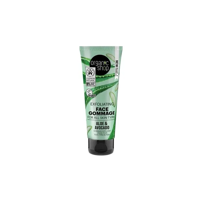 Organic Shop Aloe And Avocado Facial Exfoliator 75ml